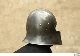 Photos Medieval Knight in cloth armor 3 Blue suit Helmet…